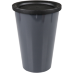 Ornamin - | Beker | SAN | reusable | onbreekbaar | 400ml | grijs | 10 stuks