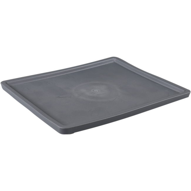 Couvercle Ornamin | TPE | rectangulaire | réutilisable | incassable | anthracite | 10 morceaux