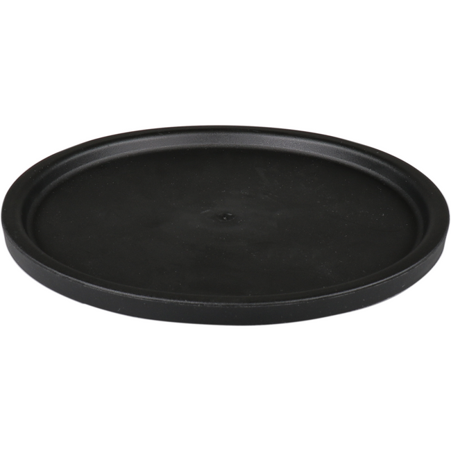 Couvercle Ornamin | TPE | rond | réutilisable | incassable | noir | 10 morceaux