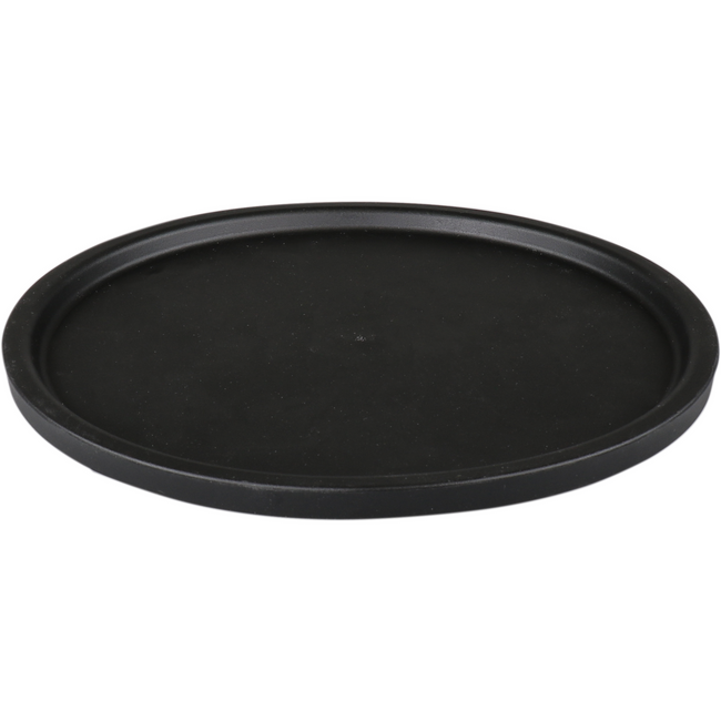 Couvercle Ornamin | TPE | rond | réutilisable | incassable | Ø200mm | noir | 10 morceaux