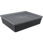 Échelle Ornamin | réutilisable | incassable | SAN | rectangulaire | 1250ml | 220x180x50mm | noir | 10 morceaux