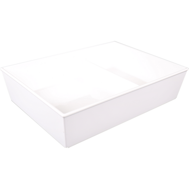 Échelle Ornamin | réutilisable | incassable | SAN | rectangulaire | 1900ml | 260x190x60mm | blanc | 10 morceaux