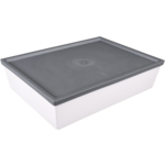 Échelle Ornamin | réutilisable | incassable | SAN | rectangulaire | 1900ml | 260x190x60mm | blanc | 10 morceaux