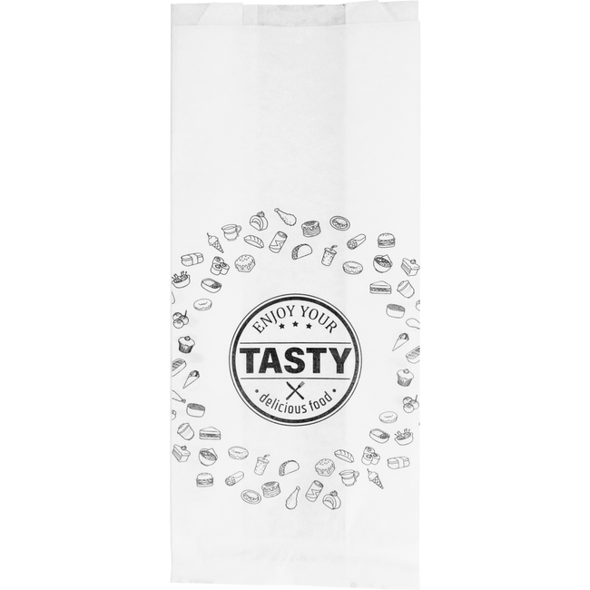 Klika - Zak | Snackzak | Ersatzpapier | Nr. 27 | 1 pond | 14/ 4x34cm | TASTY | wit | 5 kg