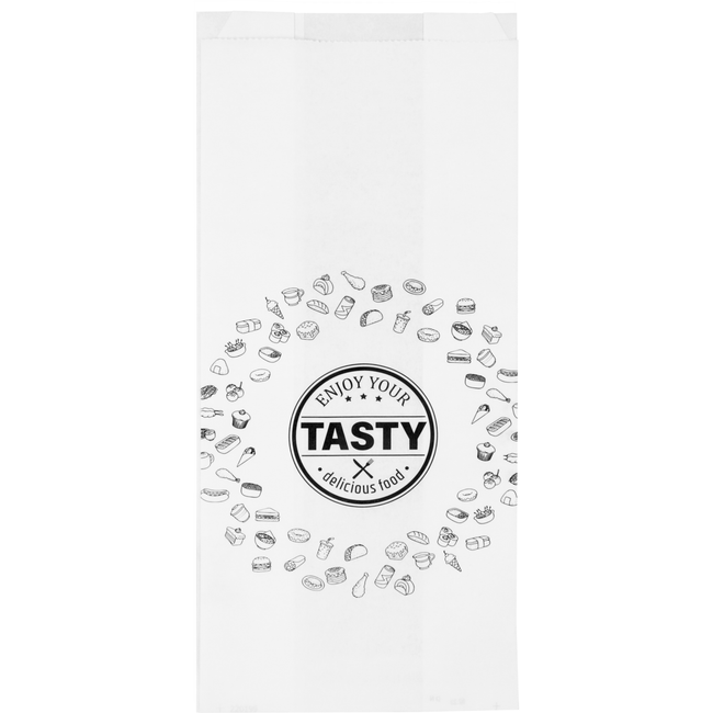 Klika - Zak | Snackzak | Ersatzpapier | Nr. 29 | 3 pond | 16/ 5x38cm | TASTY | wit | 5 kg