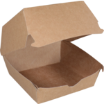 Klika - Bak | Karton | hamburgerbox | 90x90x70mm | bruin | 100 stuks