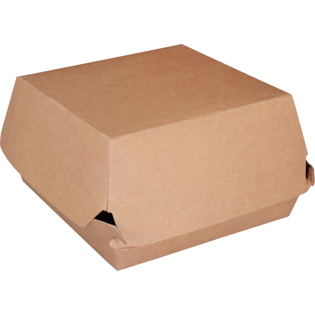 Klika - Bak | Karton | hamburgerbox | 115x115x70mm | bruin | 100 stuks