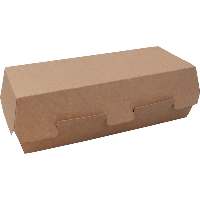 Klika - Bak | Karton + kleicoating | paninibox | 179x60x70mm | bruin | 100 stuks