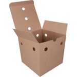 Klika - Bak | Karton | fritesbox | 150x150x140mm | bruin | 25 stuks