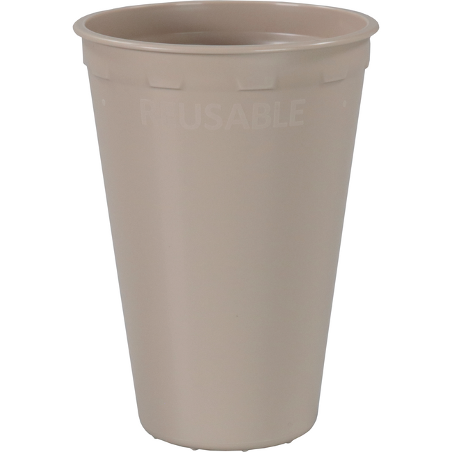 Depa - | Beker | PP | reusable | automaatgeschikt | 180ml | 7.5oz | 96mm | taupe | 432 stuks