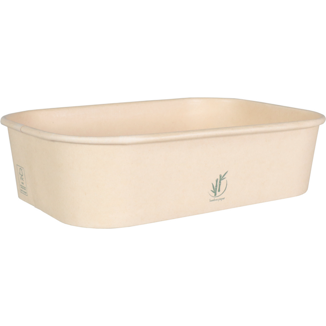 Klika - Bak | 500ml | maaltijdcontainer | 169x117x41mm | naturel | 25 stuks