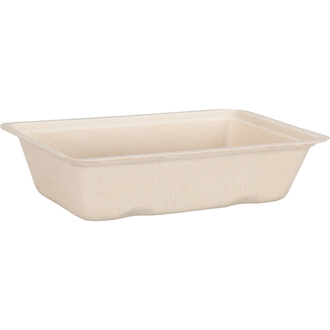 Depa - Bak | Bagasse (suikerrietpulp) | A9 | snackbak | 145x97x36mm | naturel | 50 stuks