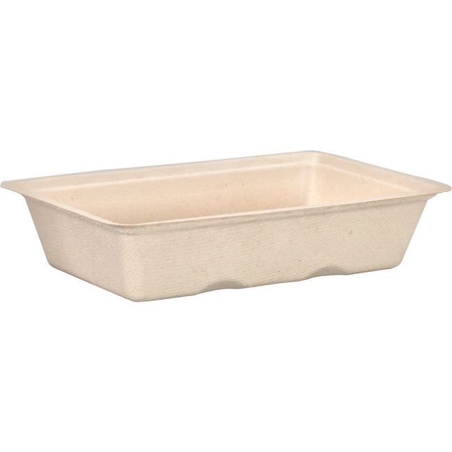 Depa - Bak | Bagasse (suikerrietpulp) | A13 | snackbak | 163x110x36mm | naturel | 50 stuks