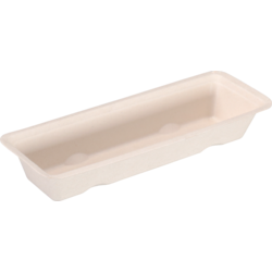 Depa - Bak | Bagasse (suikerrietpulp) | A16 | snackbak | 200x72x32mm | naturel | 50 stuks