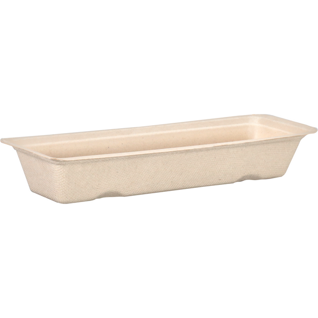 Depa - Bak | Bagasse (suikerrietpulp) | A16 | snackbak | 200x72x32mm | naturel | 50 stuks