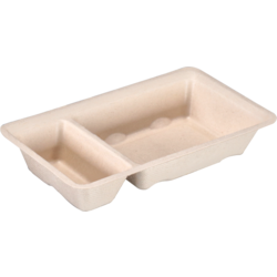 Depa - Bak | Bagasse (suikerrietpulp) | A23 | snackbak | 170x95x30mm | naturel | 50 stuks