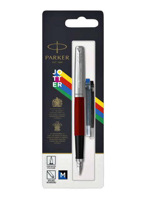 Stylo plume Parker Jotter Originals CT M blister rouge