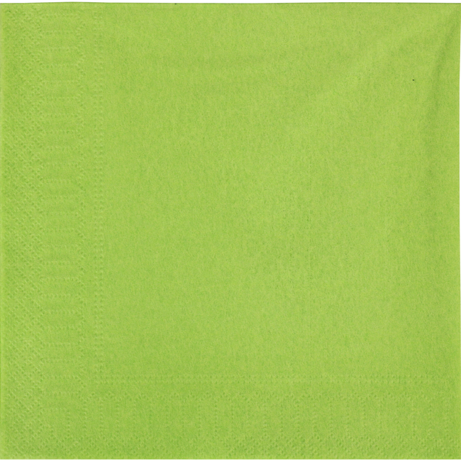 Klika - Servet | 2-laags | 33x33cm | papier | lime | 100 stuks