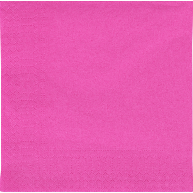 Klika - Servet | 2-laags | 33x33cm | papier | fuchsia | 100 stuks