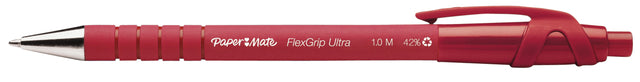 Stylo bille Paper Mate Flexgrip Ultra rouge moyen | 12 pièces