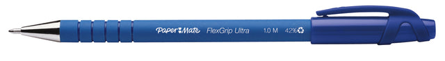 Stylo bille Paper Mate Flexgrip Stick bleu moyen | 12 pièces