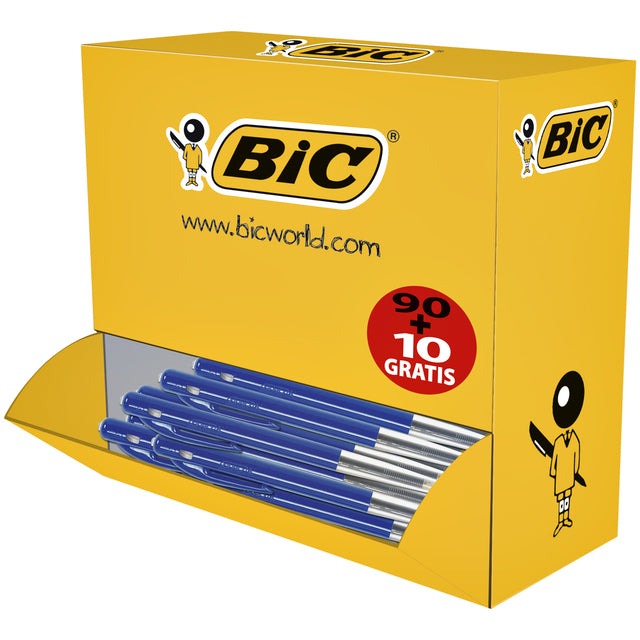 Bic - Balpen bic m10 m 90+10 gratis blauw