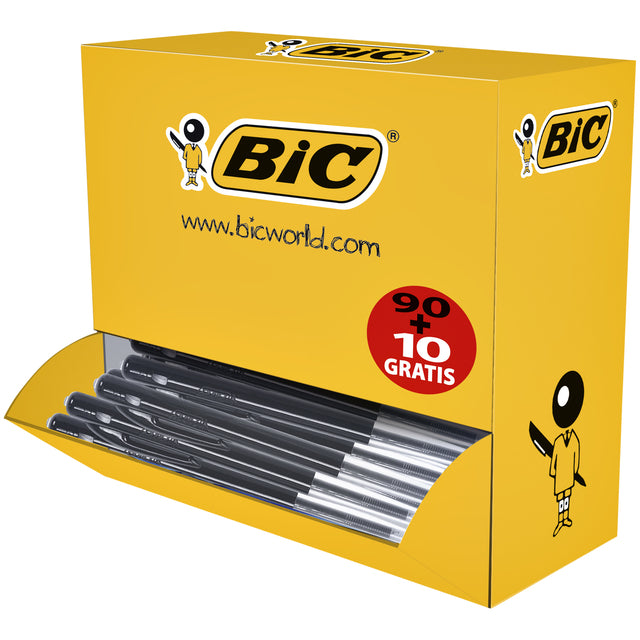 Bic - Balpen bic m10 m 90+10 gratis zwart