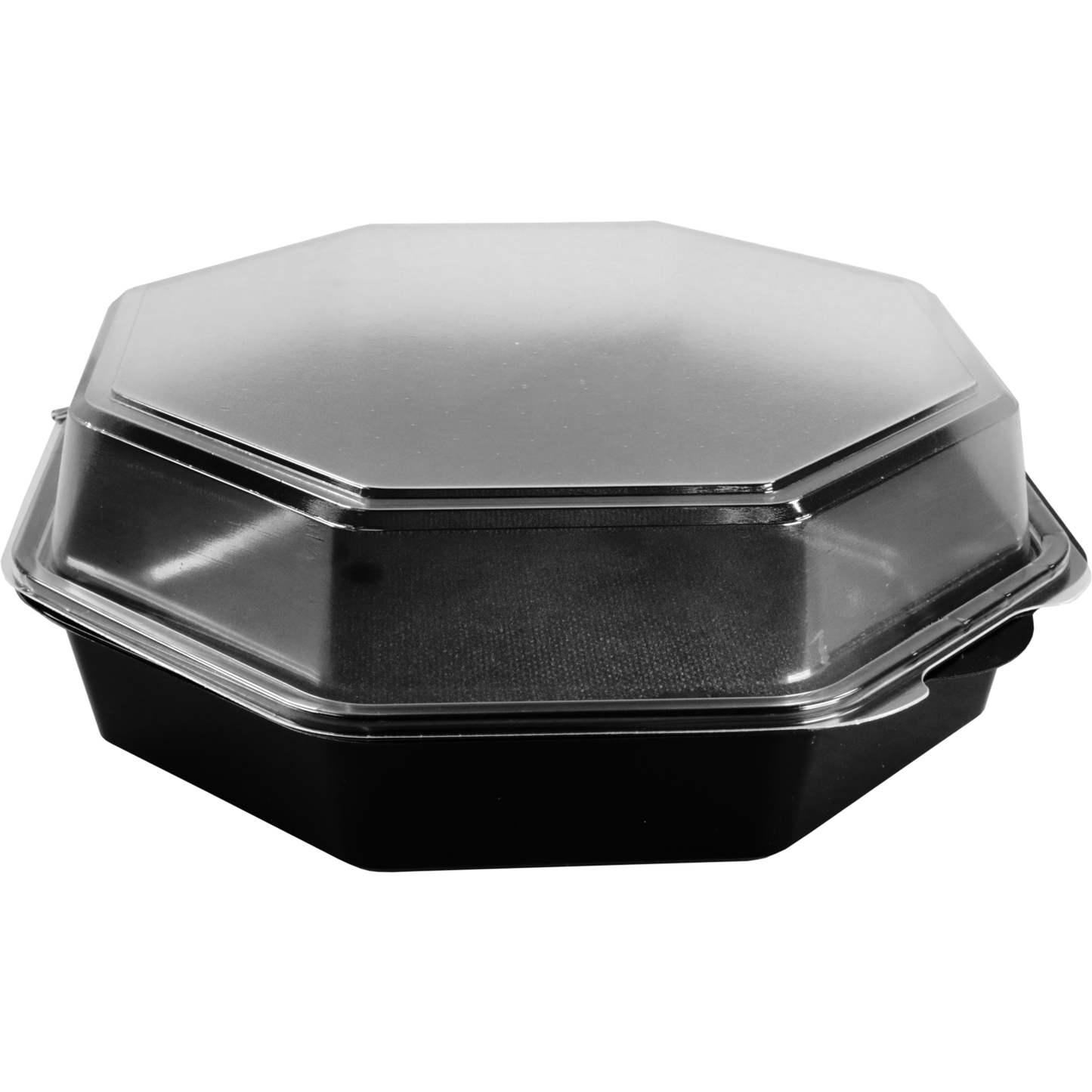 Klika - Bak | PS | 1300ml | Ø230mm | octaviewbox | 80mm | zwart/transparant | 150 stuks