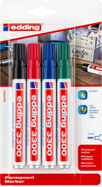 Stylo feutre edding 3300 oblique 1-5mm cul | 10 morceaux