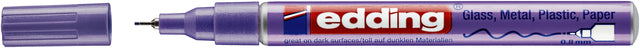 Edding - Viltstift edding 780 lak rond 0.8mm metallic paars | 10 stuks