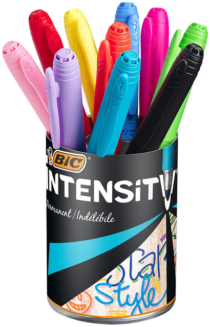 Bic - Viltstift bic intensity rond m assorti