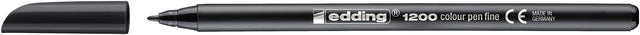 Feutre fin edding 1200 noir 0.5-1mm