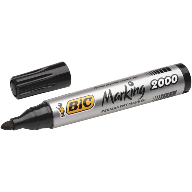 Bic Ecolutions - Viltstift bic 2000 ecolutions rond l zwart | 12 stuks