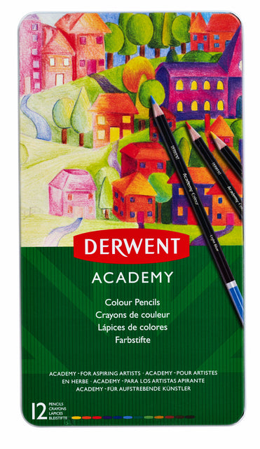 Derwent - Kleurpotloden derwent academy ass | 6 stuks