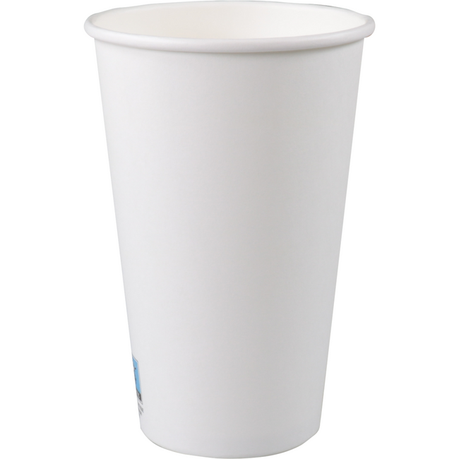 Klika - Koffiebeker | Karton + PE | 480ml | 16oz | 135mm | wit | 1000 stuks