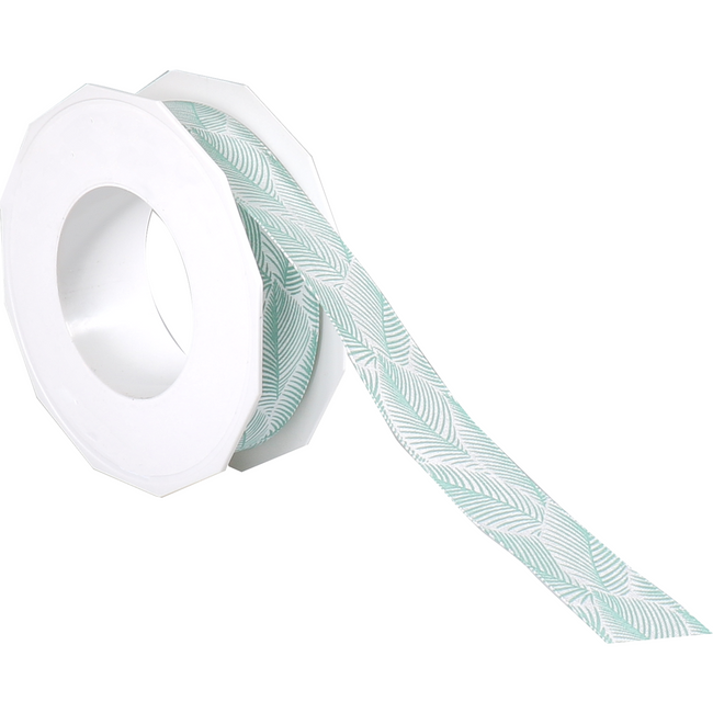 Klika - Lint | 25mm | 20m | Leaves | PET | groen