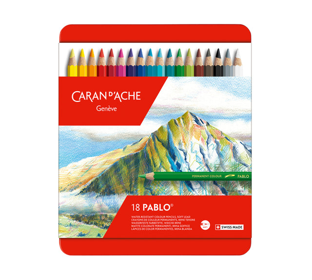 Caran d'ache - Kleurpotlood caran d ache pablo ass blik 18st