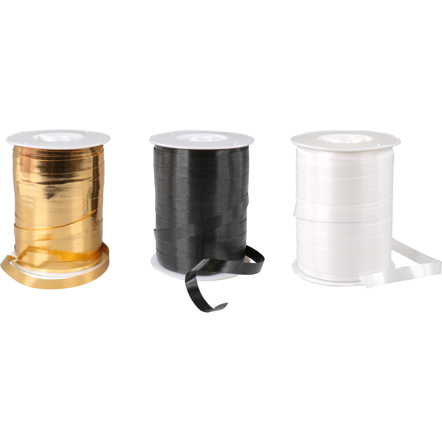 Klika - Lint | 10mm | 250m | PP | zwart/wit/goud | 3 rol