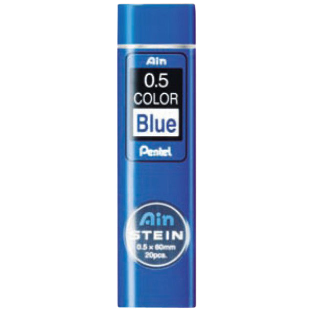 Mine de crayon Pentel 0.5mm bleu par tube