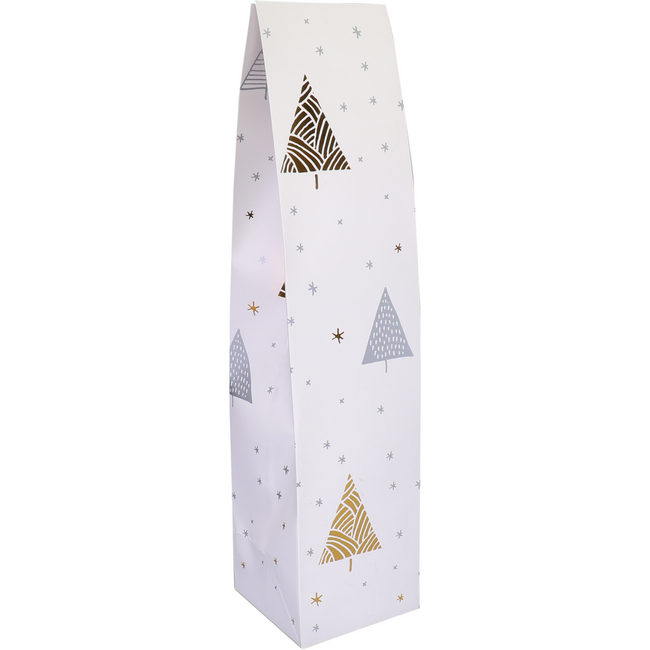 Klika - Fleszak | 9.5x41x9.5cm | Under The s | papier + PP | wit/goud/zilver | 25 stuks