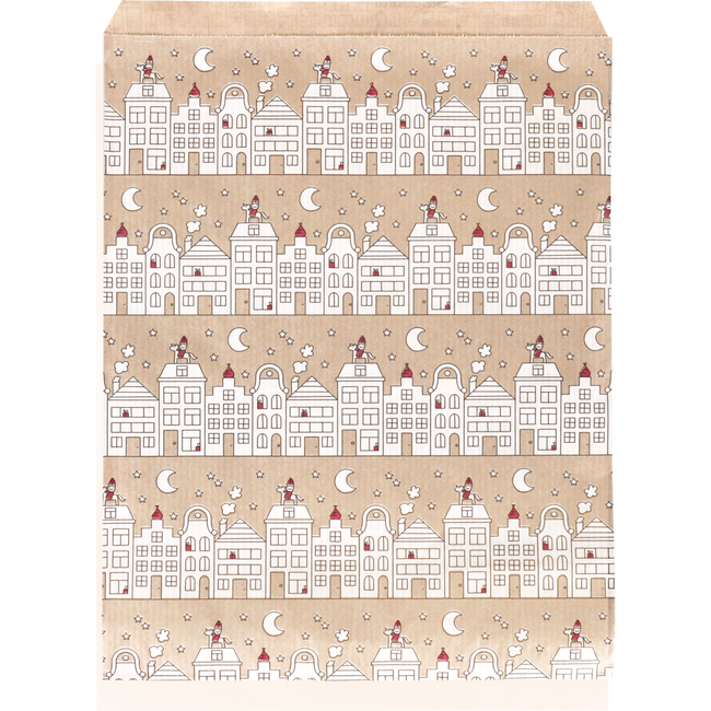 Klika - Cadeauzakjes Sint 12x19cm Sint op het dak 100 stuks