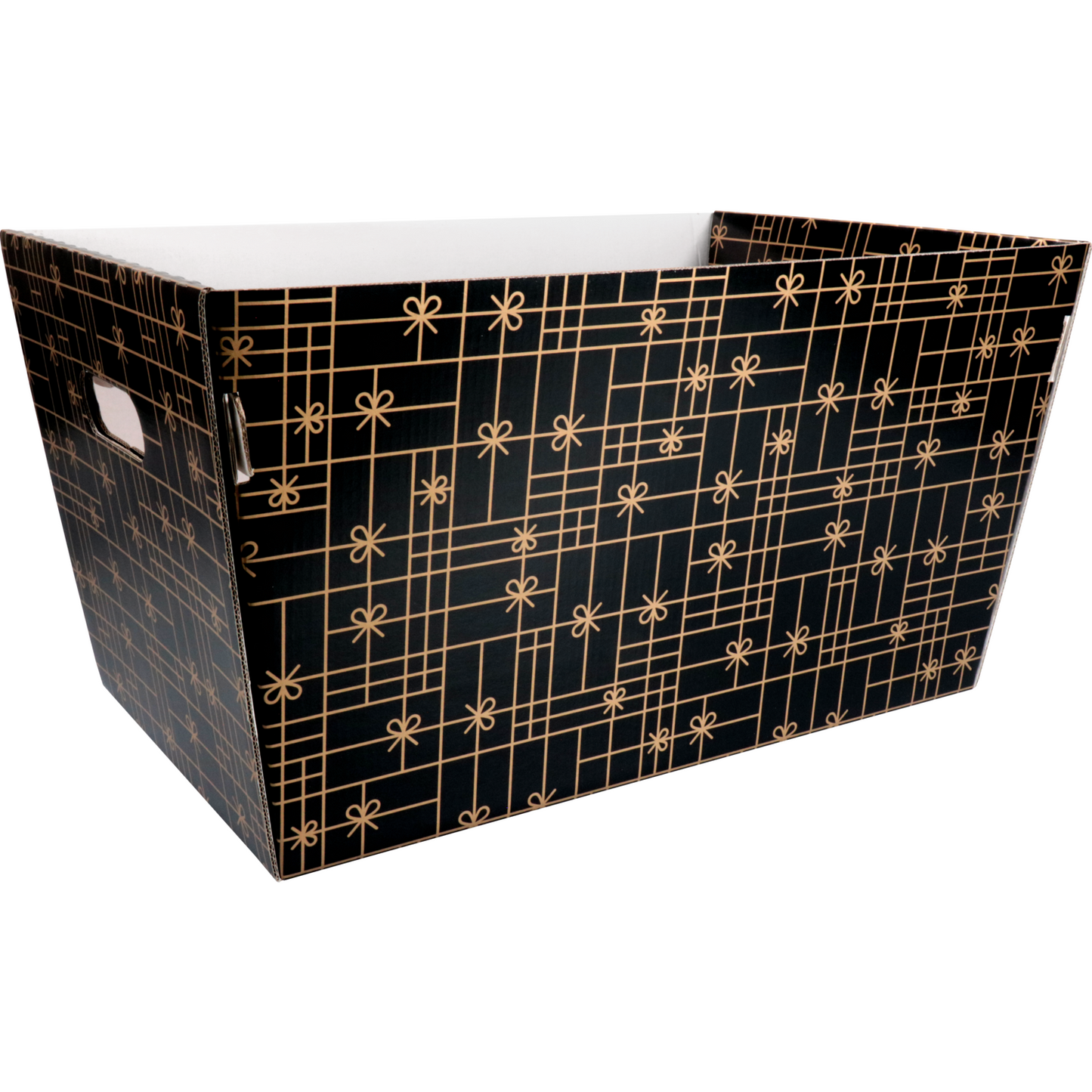 Klika - Mand | golfkarton | 432x270x258mm | rechthoekig | zwart/goud | 10 stuks