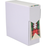 Klika - Etiket | papier | Vaandel tree | 60x30mm | rood/groen | rol à 500 stuks