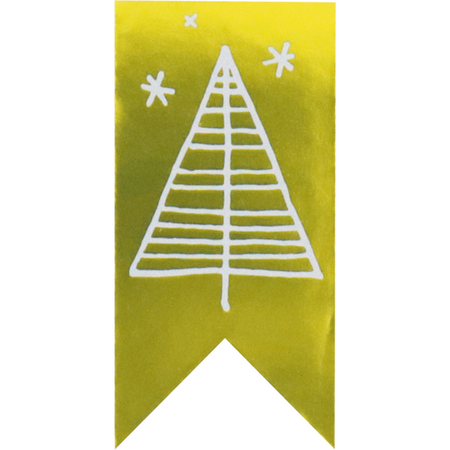 Klika - Etiket | papier | Under the s tree | 60x30mm | goud/wit | rol à 500 stuks