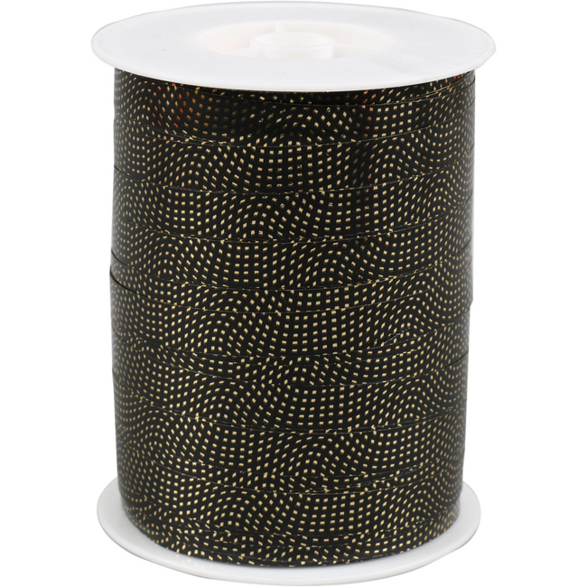 Klika - Lint | 10mm | 250m | do | PP | zwart/goud