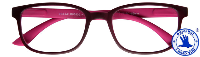 I NEED YOU - Leesbril i need you +3.00dpt relax rood-roze