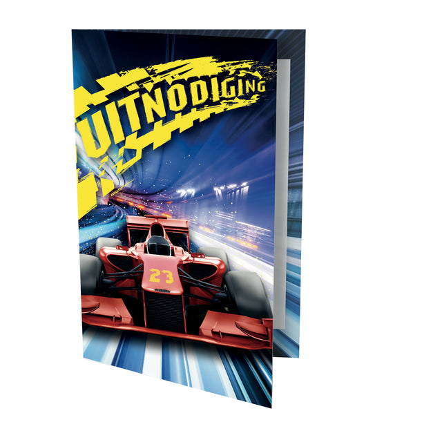 Interstat - Uitnodigingen race auto