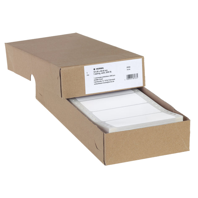 HERMA - Etiket herma 8163 101.6x48.4mm 1-baans wit 2000st