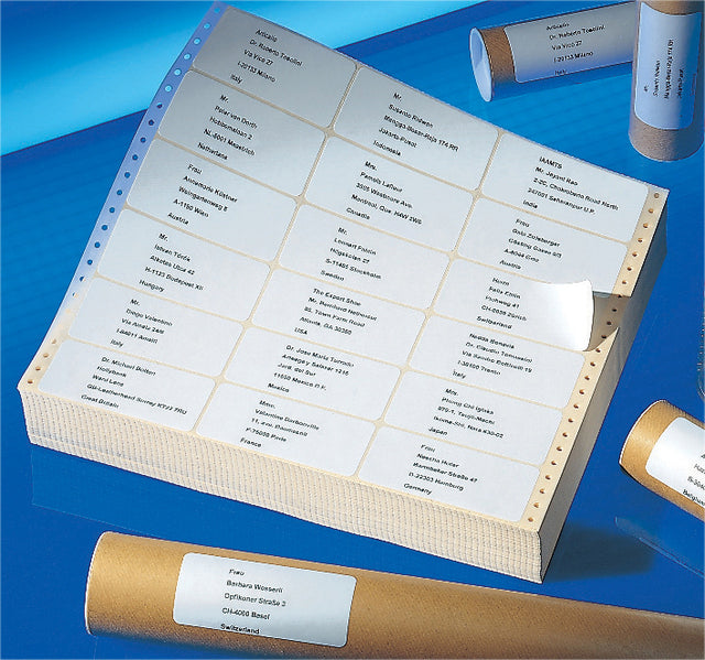 Étiquette Avery Zweckform T3014 102x36mm 1 voie blanc 4000 pièces