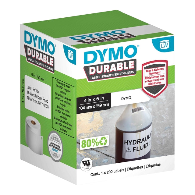 Dymo - Etiket dymo labelwriter industrieel 104x159 wit
